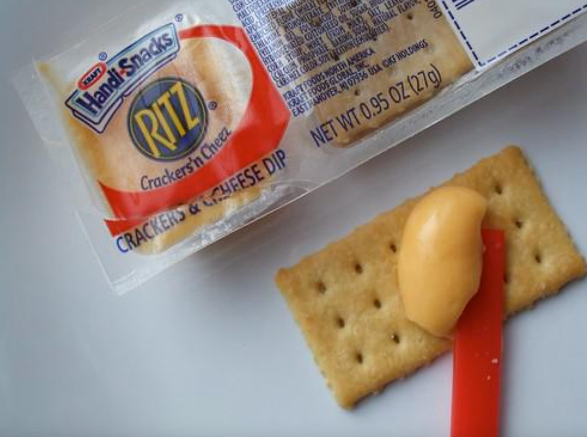 cheese and crackers snack - Kraft HandiSnacks Ritz e Crackers'n Cheez Crackers & Cheese Dip Maltode Acid Presery Apocroteal Co Enriched Flour Wreat Tramine Mononitrate Hidroserated Contraseed Oil Sugar, H Corn Strup Whey From Mild Sit Le Calcun Phosphate 